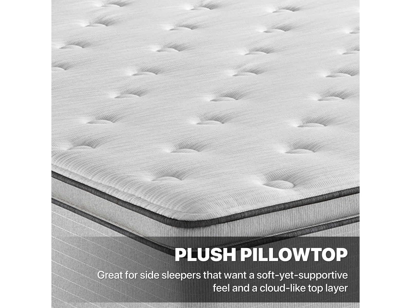 BR800 13.5" Plush Pillow Top Mattress